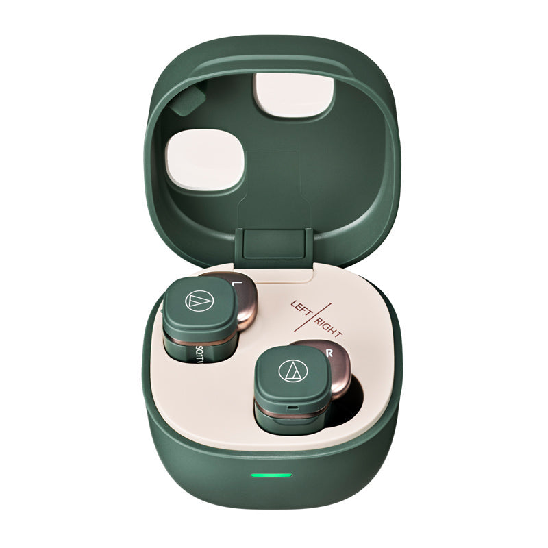 Audio-Technica ATH-SQ1TW2 True Wireless Earbuds (Forest Green)