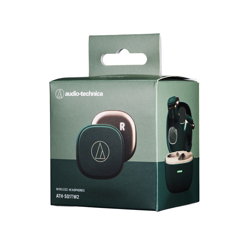 Audio-Technica ATH-SQ1TW2 True Wireless Earbuds (Forest Green)