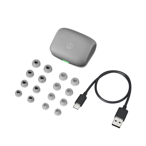 Audio-Technica ATH-TWX7 True Wireless Earbuds (Grey)