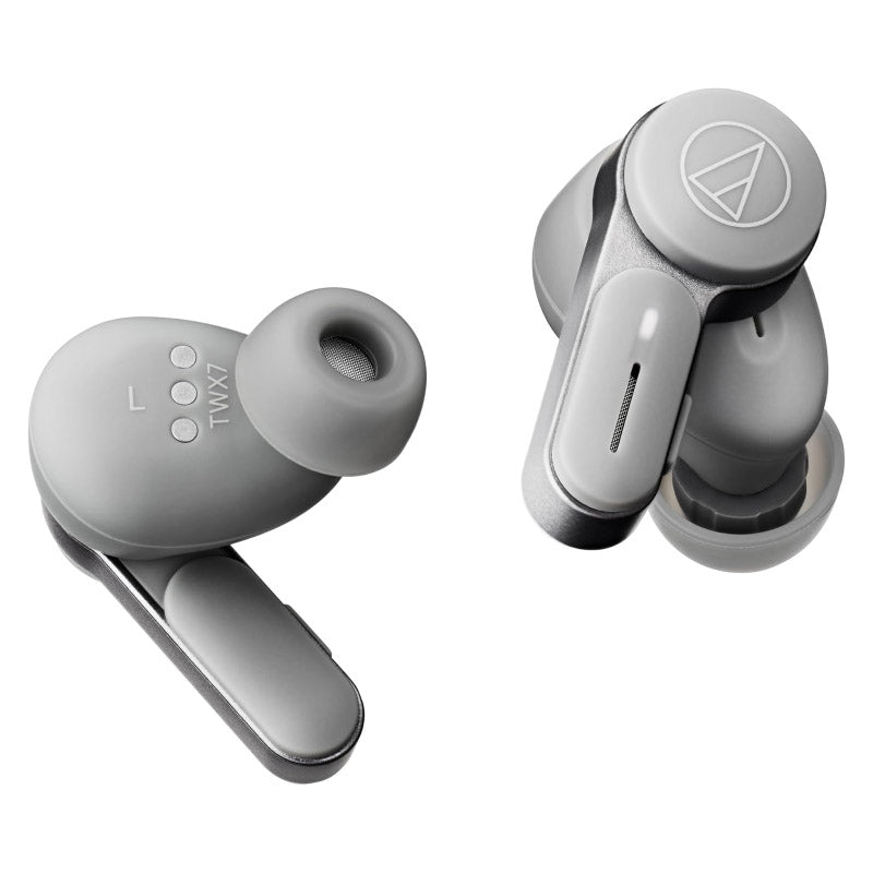 Audio-Technica ATH-TWX7 True Wireless Earbuds (Grey)