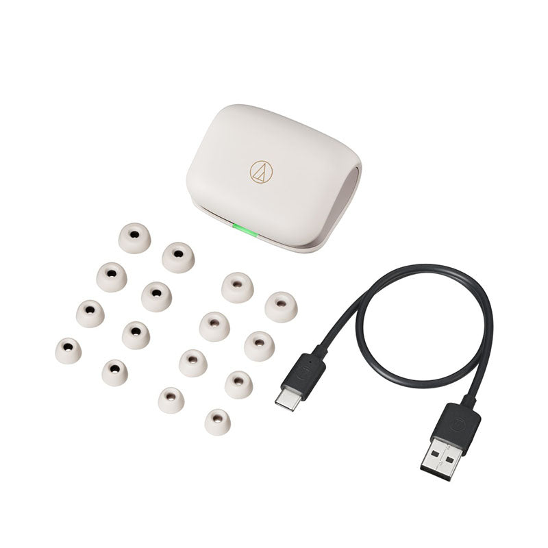 Audio-Technica ATH-TWX7 True Wireless Earbuds (White)