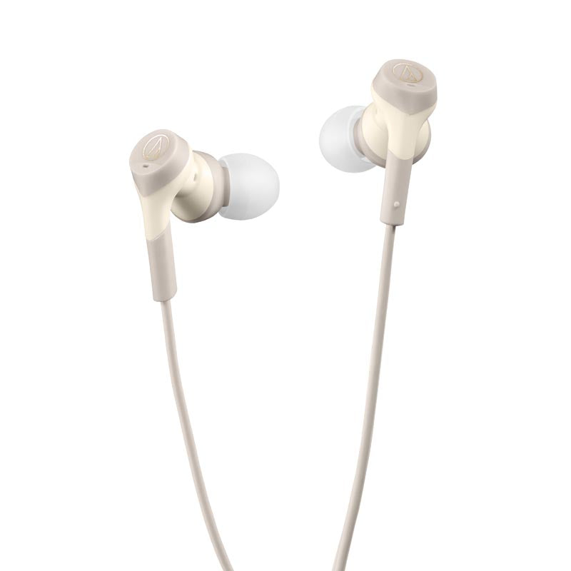 Audio-Technica ATH-CKS330NC In-Ear Headphones with Noise Cancelling and USB Type-C Connector (Beige)