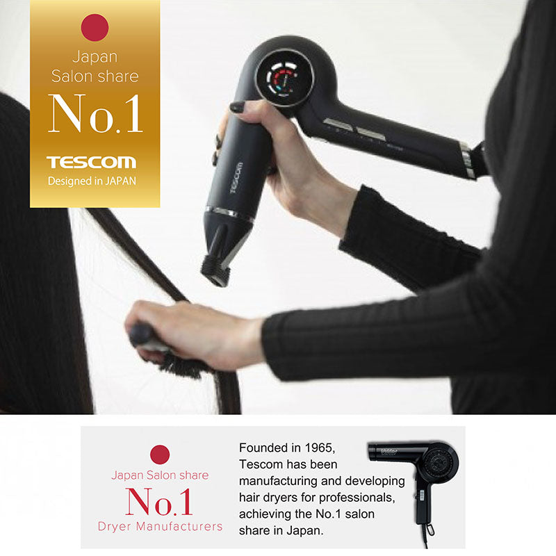 Tescom TD980SG-K 1500W Protect Ionic BLDC Hair Dryer
