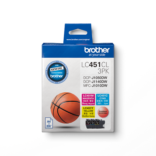 Brother LC451CL 3PK CMY Ink Cartridge