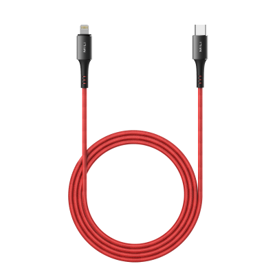 MILI HI-L90 USB-C to Lightning Charging Cable 1M (Black + Red)