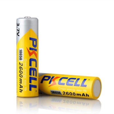 PKCELL 3.7V 18650 2600mAh  Li-ion Rechargeable Batery