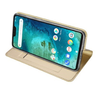 Dux Ducis Leather Case For Xiaomi MI A2 Lite Gold