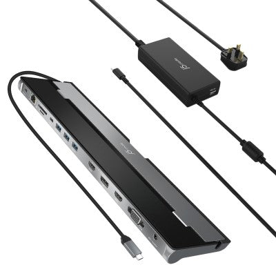 J5Create JCD543P USB-C Triple Monitors Station with Power