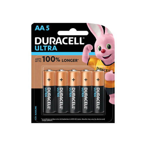Duracell DRC0013DCSHHS AA Ultra Alkaline Battery (5pcs)