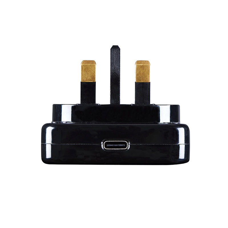 Masterplug USBC25PLGB USB Type-C PD22W Charger Plug (Black)