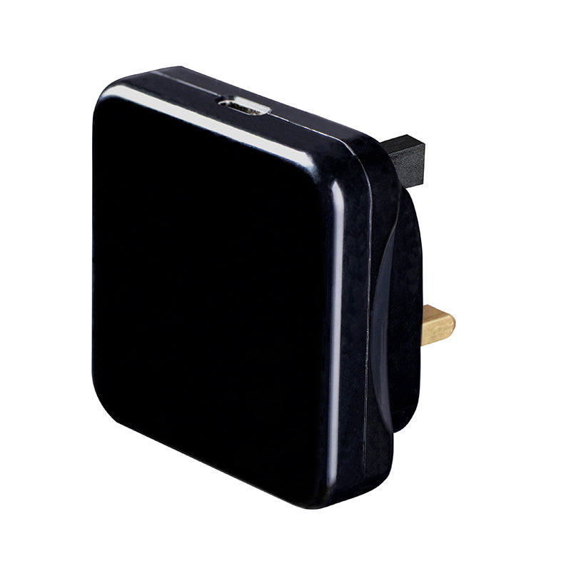 Masterplug USBC25PLGB USB Type-C PD22W Charger Plug (Black)