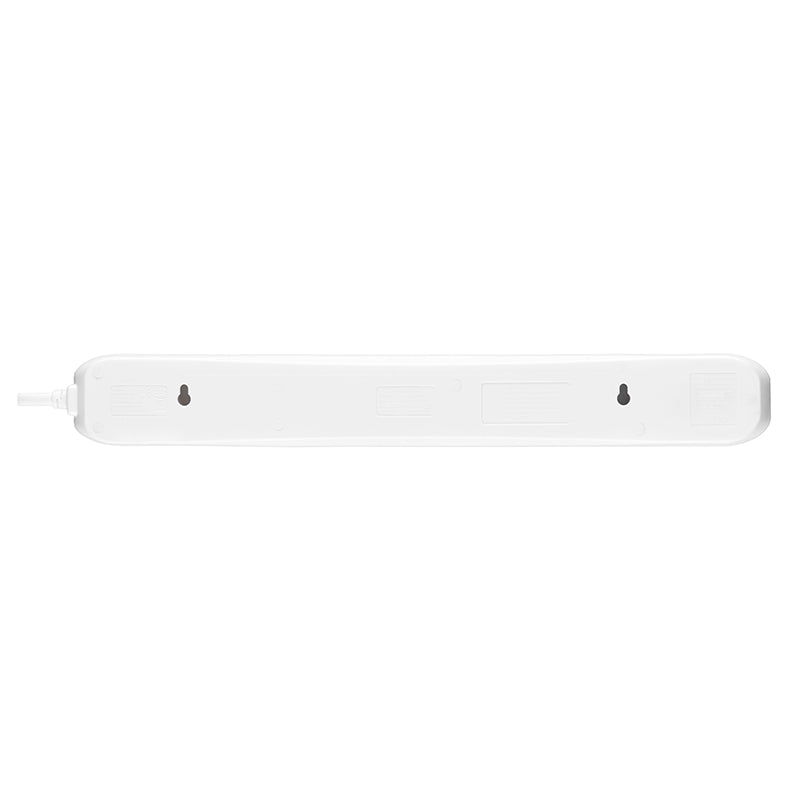 Masterplug SRGUAC2262N 6 Socket + Type-C PD22W Surge Extension 2M (White)