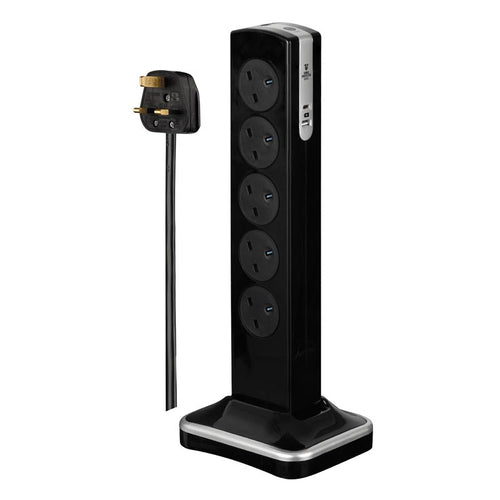 Masterplug SRGTOWSUAC20103PB 10G 3M USB Type-C PD20W Tower Surge Extension