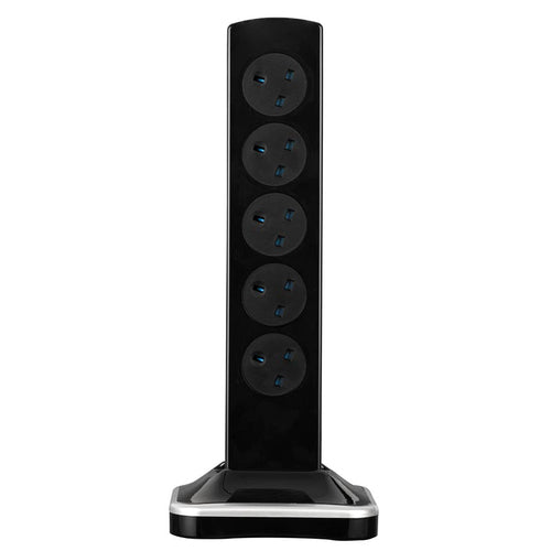Masterplug SRGTOWSUAC20103PB 10G 3M USB Type-C PD20W Tower Surge Extension