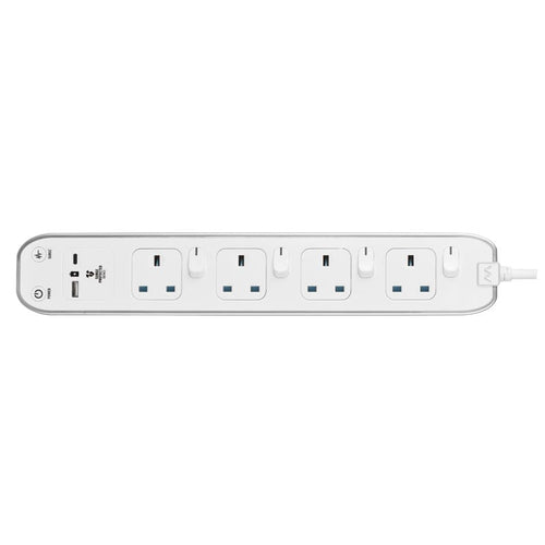 Masterplug SWSRGUAC2042PW 4G 2M USB Type-C PD20W Extension with switch