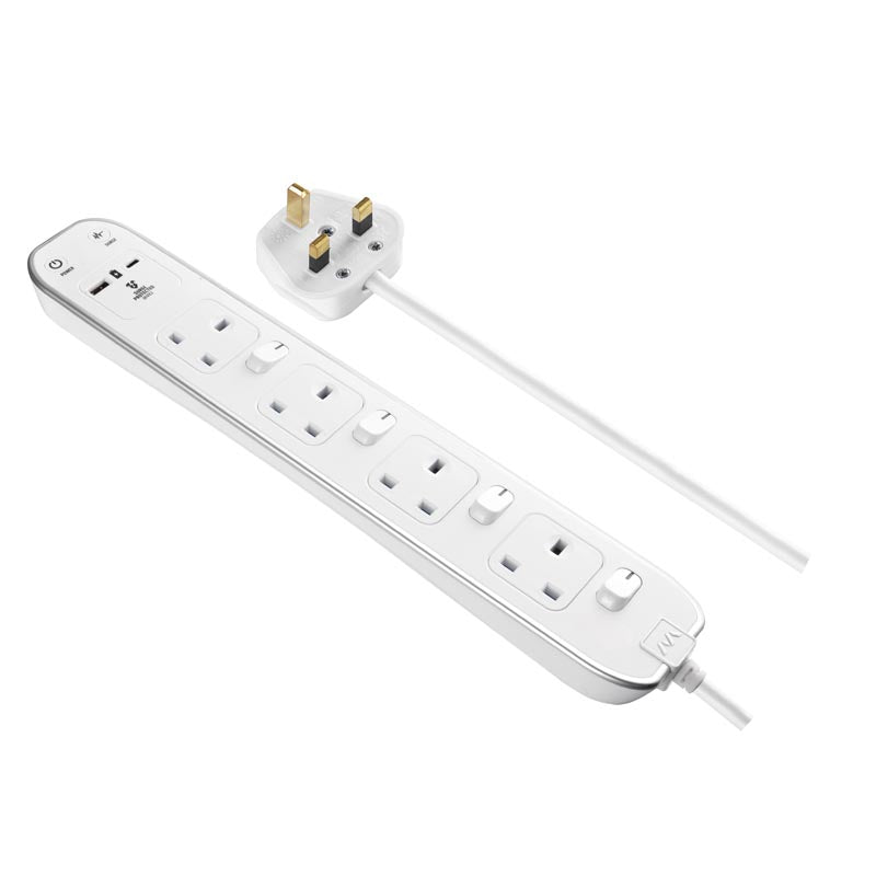 Masterplug SWSRGUAC2042PW 4G 2M USB Type-C PD20W Extension with switch