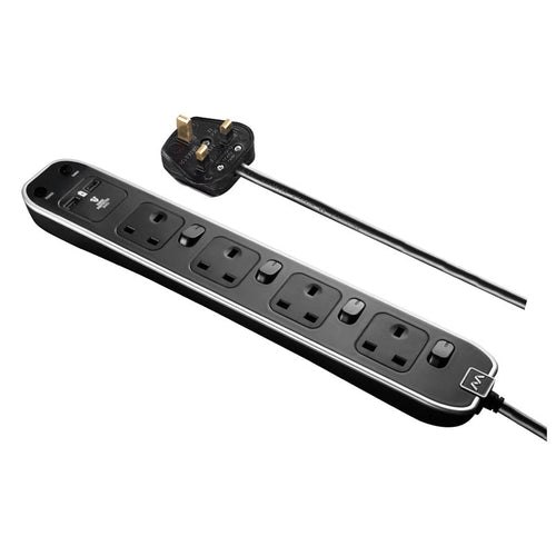 Masterplug SWSRGUAC2043PB-SH 4G 3M USB Type-C PD20W Extension with switch