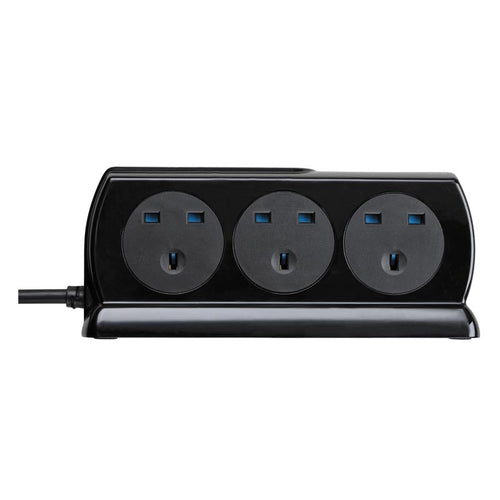 Masterplug SRGDSUAC2062PB 6 Socket 2M Surge+Switched Extension w USB A+C