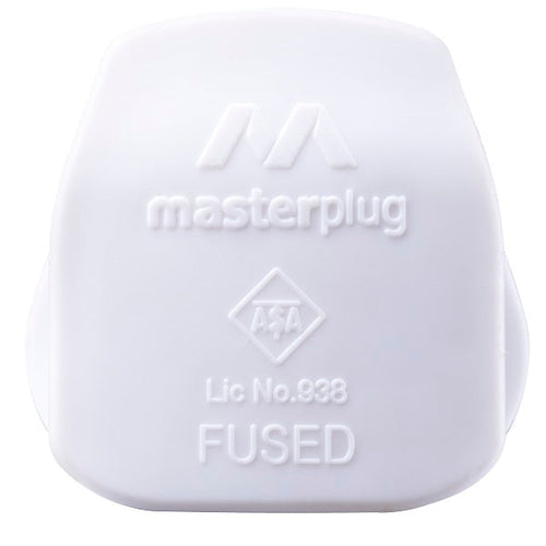 Masterplug PT13W-MPA 13A Plug with 13 Amp Fuse (White)