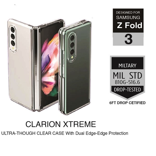 N.Brandz Galaxy Z Fold3 Protective Case (Clear)