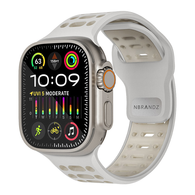 N.Brandz N-SB249-LS/Sport Apple Watch 1-10/SE Band 2 49/46/45/44/42mm (Luminous Starlight)