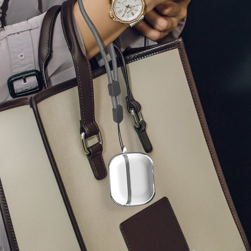 N.Brandz N-Clair-Bud3-CL Samsung Galaxy Buds3/Pro/3FE Ultra-Clear Case with Lanyard