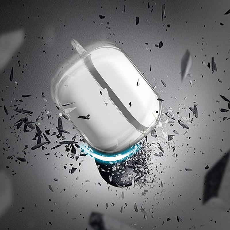 N.Brandz N-Clair-Bud3-CL Samsung Galaxy Buds3/Pro/3FE Ultra-Clear Case with Lanyard