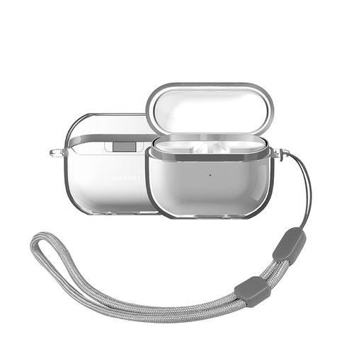 N.Brandz N-Clair-Bud3-CL Samsung Galaxy Buds3/Pro/3FE Ultra-Clear Case with Lanyard