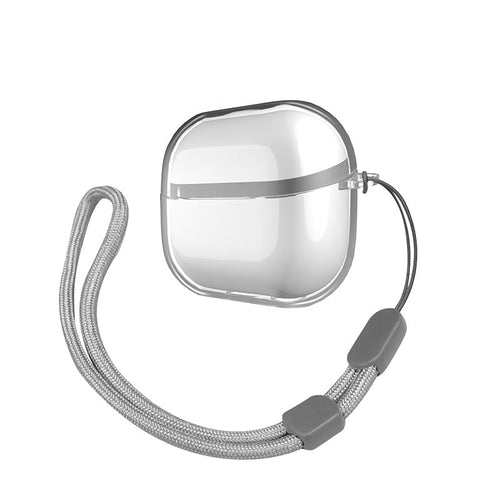 N.Brandz N-Clair-Bud3-CL Samsung Galaxy Buds3/Pro/3FE Ultra-Clear Case with Lanyard