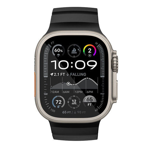 N.Brandz N-SBPro-49-BK Sport Band Pro for Apple Watch 49/46/45/44/42mm Series Ultra, 1-10/SE (Black)