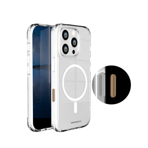 N.Brandz iPhone 16 Pro N-MagClair2-IP1663/MagClair Super Strong Magnetic Anti-Yellow Case with Camera Button