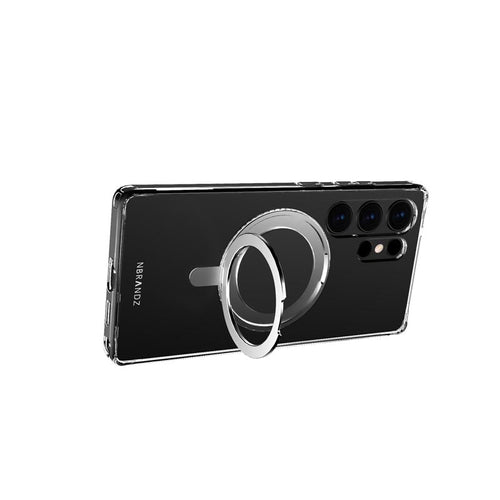 Nbrandz/N Mag360-S25U-CL/MagClair with 360 O Stand Samsung S25 Ultra Clear Protective Case