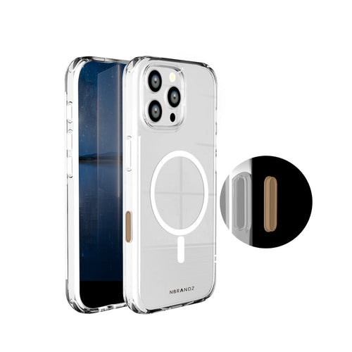 N.Brandz iPhone 16 Pro Max N-MagClair2-IP1669/MagClair Super Strong Magnetic Anti-Yellow Case with Camera Button