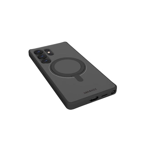 Nbranz/N Mag360-S25U-BK/MagClair with 360 O Stand Samsung S25 Ultra Black Protective Case