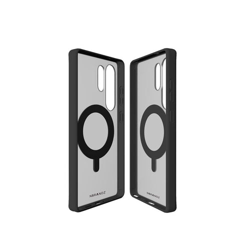 Nbranz/N Mag360-S25U-BK/MagClair with 360 O Stand Samsung S25 Ultra Black Protective Case