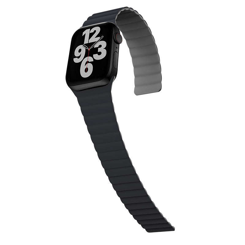 N.Brandz Urbanlife/N-WB41-LINKRE-MG/LINK 41mm/40mm/38mm-Midnight Grey Reversible Apple Watch Bands