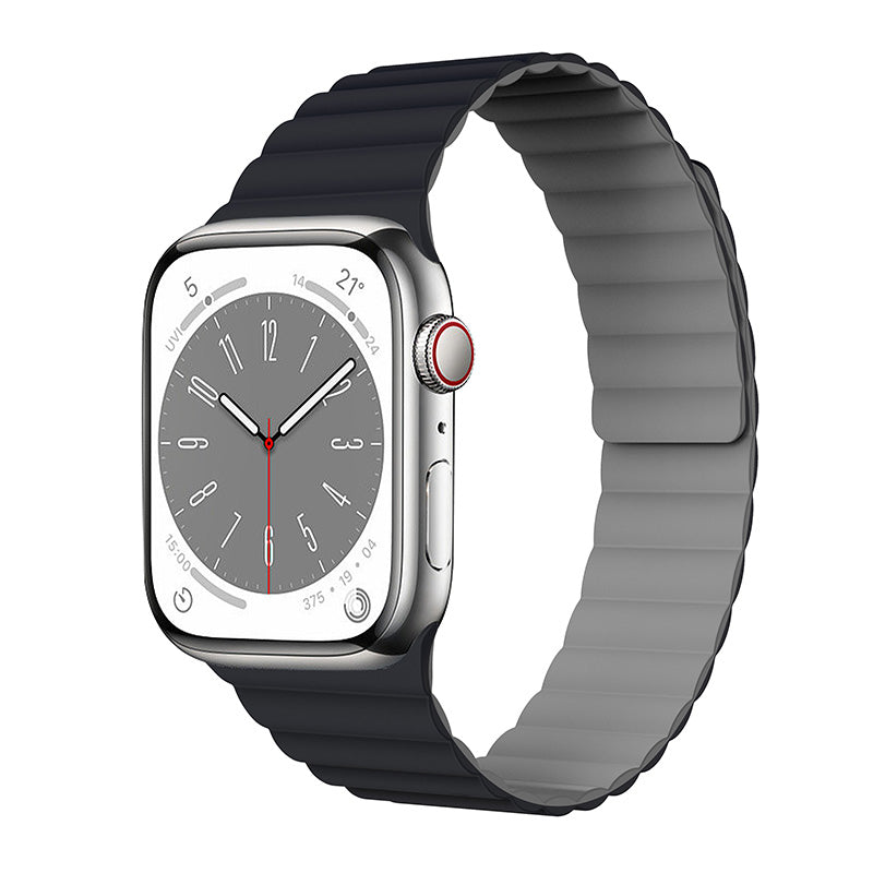 N.Brandz Urbanlife/N-WB41-LINKRE-MG/LINK 41mm/40mm/38mm-Midnight Grey Reversible Apple Watch Bands