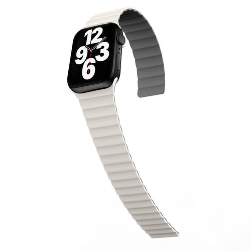 N.Brandz Urbanlife/N-WB41-LINKRE-WG/LINK 41mm/40mm/38mm-White Grey Reversible Apple Watch Bands