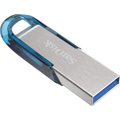 SanDisk Ultra Flair Flash Drive 64GB (Tropical Blue) USB 3.0 [SDCZ73-064G-G46B]