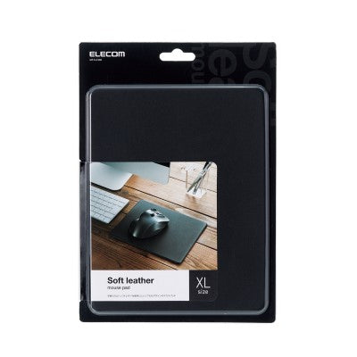 Elecom MP-SL02 Mouse Pad/Soft Leather Size- XL (Black)