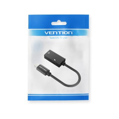 VENTION BGG USB-C to 3.5mm & USB-C Power Supply 0.1M