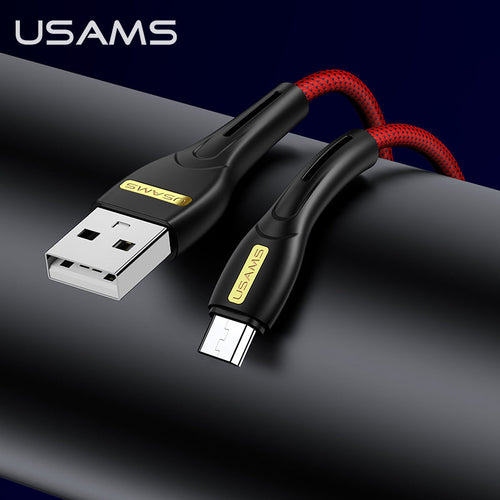 Usams US-SJ389 USB-A To Micro USB Charging Cable 2A 1M (Black)