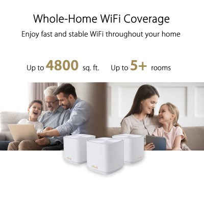 Asus ZenWiFi AX XD4 Mini  1-Pack AX1800 Wi-Fi 6 Mesh (White)