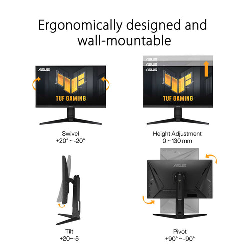 Asus TUF Gaming VG27AQML1A - 27 QHD Fast IPS 260Hz Gaming Monitor