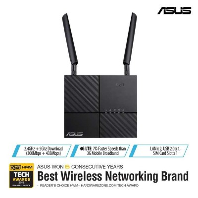 Asus 4G-AC53U- AC750 Dual-Band LTE Wi-Fi Modem Router with Parental Controls and Guest Network