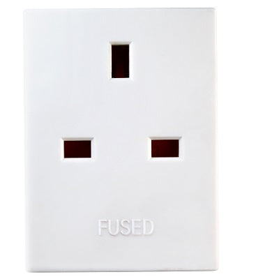 Masterplug MSF3-MPA 3 Way Fused Adapter (White)