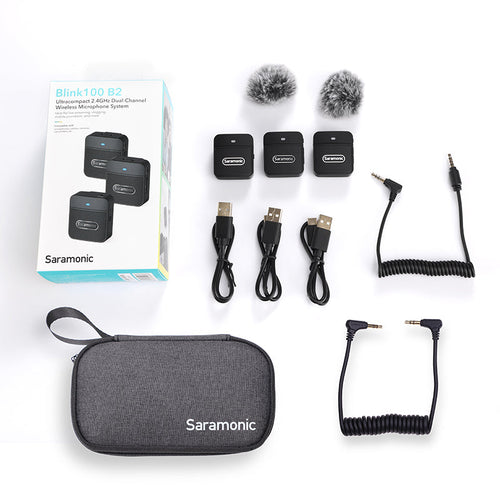 Saramonic Blink 100 B2 2.4Ghz Wireless Microphone With 3.5mm Connector (Dual Transmitter)