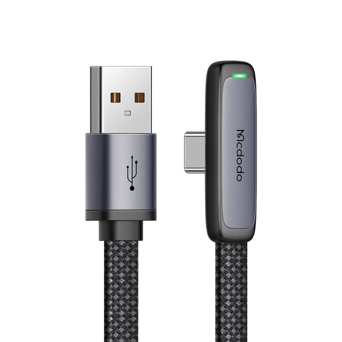 Mcdodo CA-3340 90 Degree 100W A-C Super Charge Data Cable (1.2M) - Black