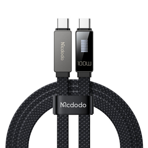 Mcdodo CA-4470 LED Rhythm PD100W C-C Data Cable (Black)