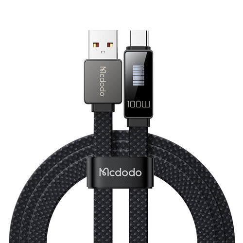 Mcdodo CA-4980 LED Rhythm 6A Type -C USB Data Cable (Black)
